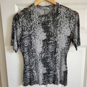 Reformation snake print t-shirt size M